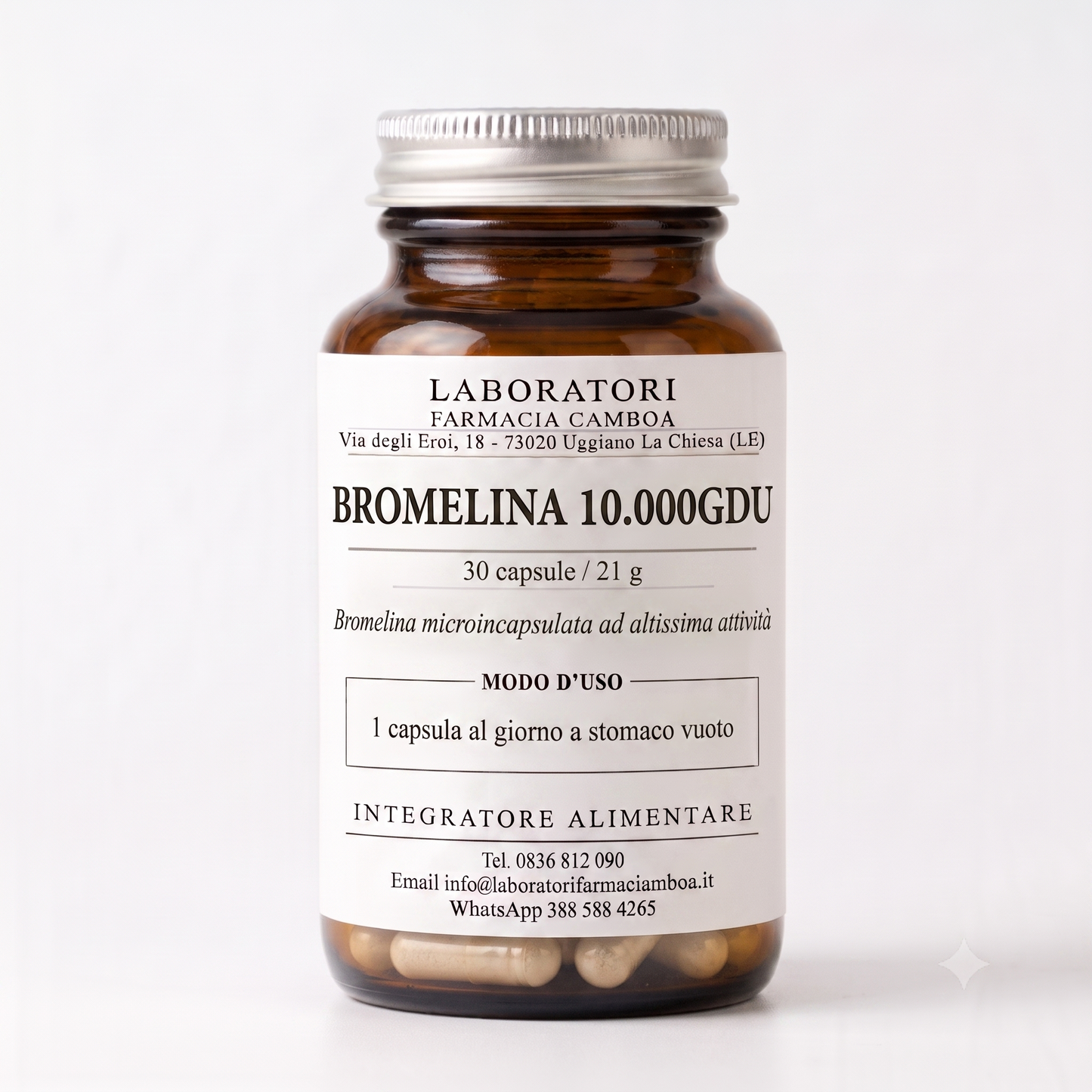 BROMELINA 10.000 GDU/g MICROINCAPSULATA 30CPS