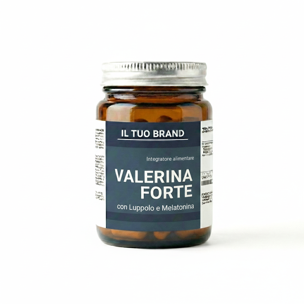 Valeriana FORTE con Luppolo e Melatonina - capsule - B2B
