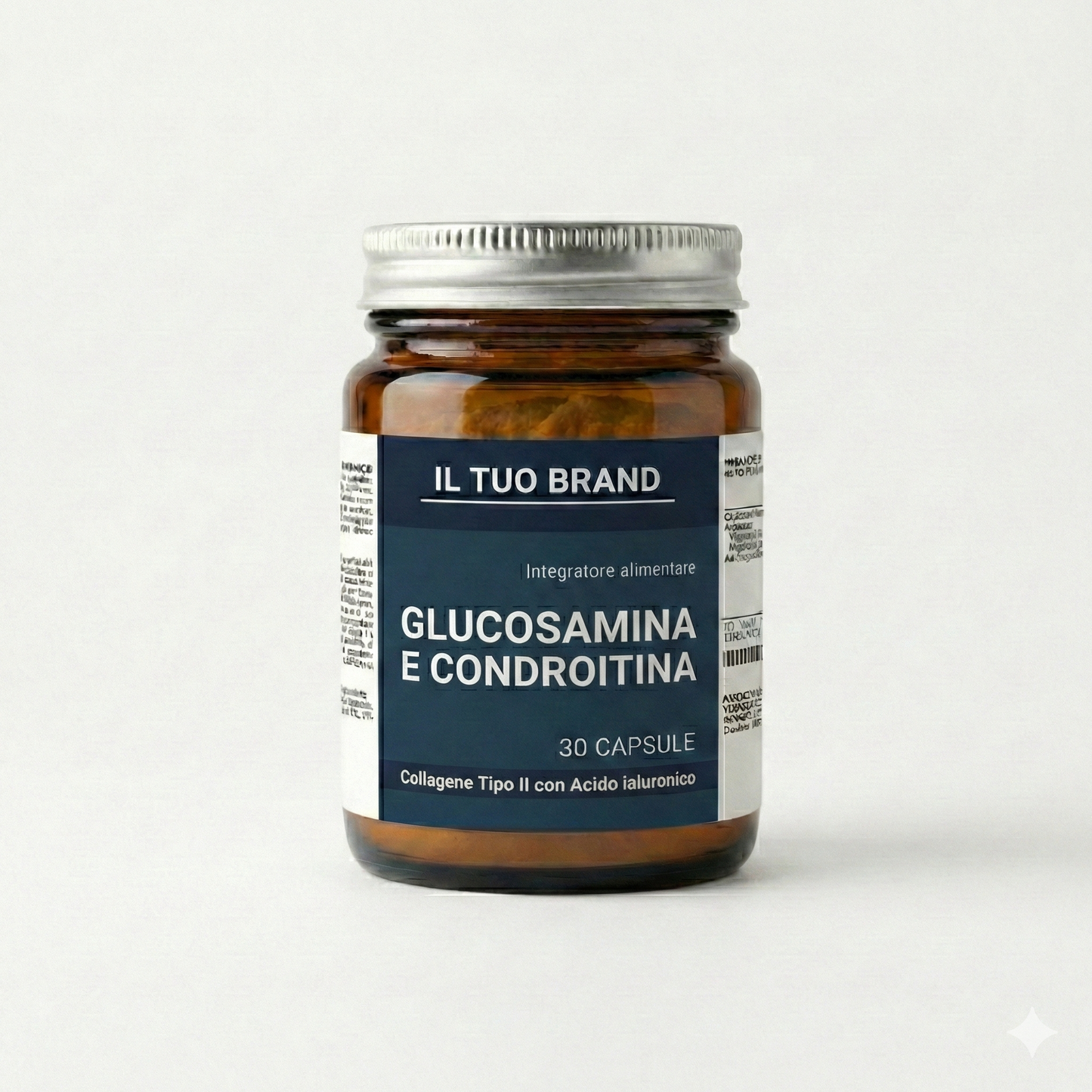 Glucosamina, Condroitina e Collagene Tipo II con Acido ialuronico - capsule - B2B