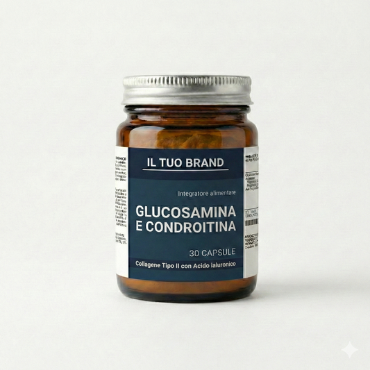 Glucosamina, Condroitina e Collagene Tipo II con Acido ialuronico - capsule - B2B