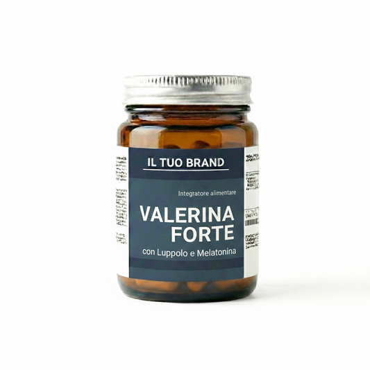 Valeriana FORTE con Luppolo e Melatonina - capsule - B2B