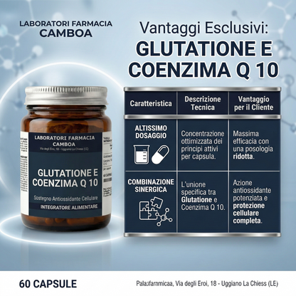 COENZIMA Q10 E GLUTATIONE FORTE - 60 CAPSULE