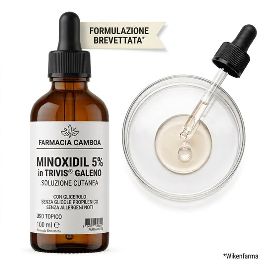 MINOXIDIL 5% IN TRIVIS GALENO® - CON FATTORI DI CRESCITA - FORMULA BREVETTATA